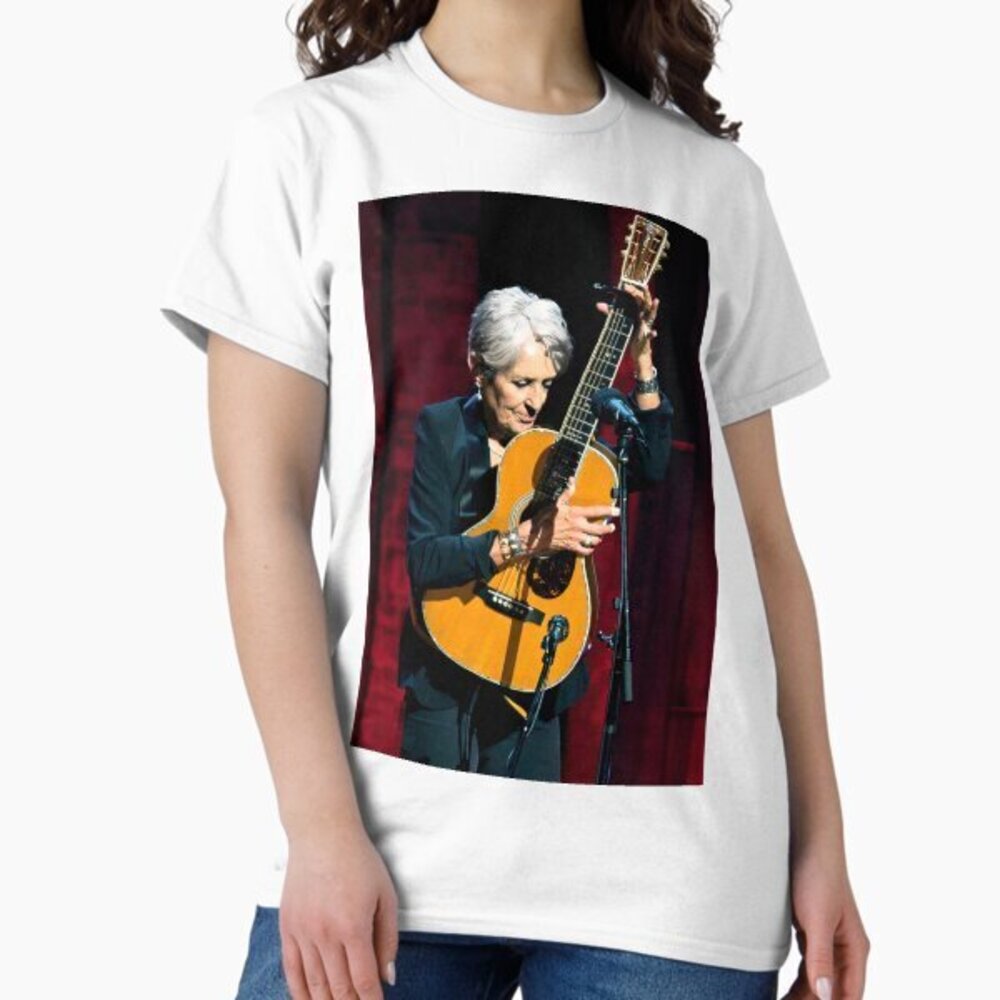 Joan Baez Portrait T-Shirts Unisex White